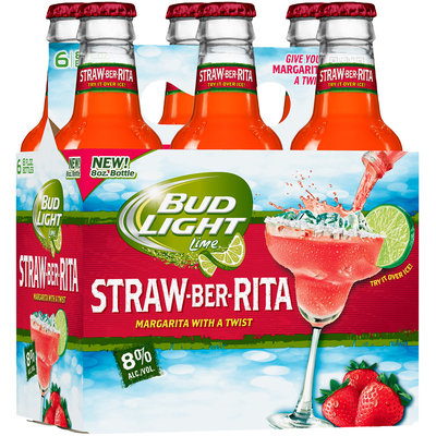 Bud Light Lime® Straw-BER-Rita 6-8 fl. oz. Bottles