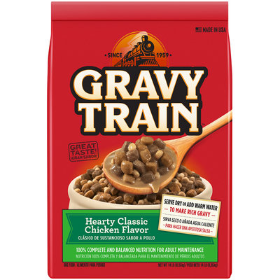 Gravy Train Hearty Classic Chicken Flavor Dry Dog Food, 14-Pound