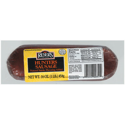 Reser's Fine Foods Hunters Sausage 16 Oz Chub