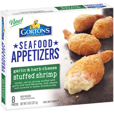 Gorton's® Garlic & Herb Cheese Stuffed Shrimp Seafood Appetizers 8 oz. Box