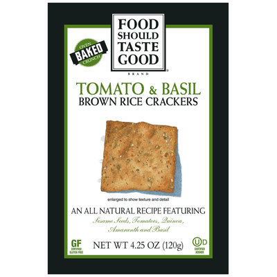 Food Should Taste Good Tomato & Basil Brown Rice Crackers
