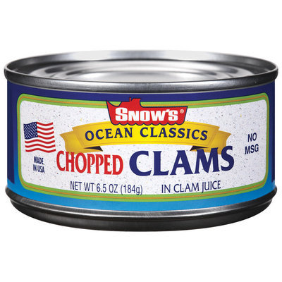 Snow's Ocean Classics Chopped In Clam Juice Clams 6.5 Oz Can