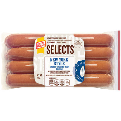 Oscar Mayer Selects New York Style Beef Franks 14 oz. Pack