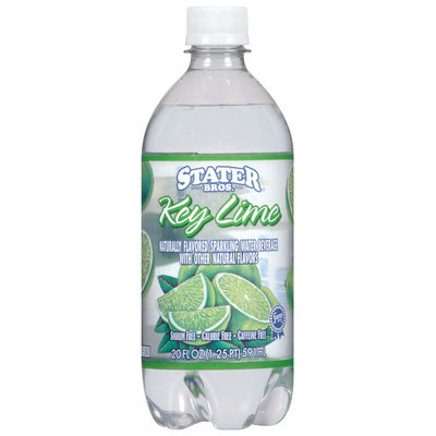Stater Bros. Key Lime Sparkling Water Beverage 20 Oz Plastic Bottle