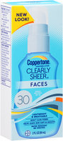 Coppertone® Clearly Sheer® Faces Broad Spectrum SPF 30 Sunscreen Lotion 2 fl. oz. Box