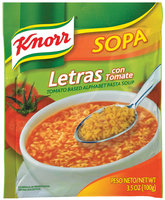 Knorr® Sopa Letras Tomato Pasta Soup
