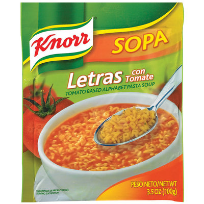 Knorr® Sopa Letras Tomato Pasta Soup