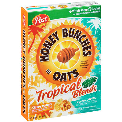 Honey Bunches of Oats Tropical Blends Mango Coconut Cereal