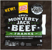 Oscar Mayer Spicy Monterey Jack Beef Franks 6 ct Pack