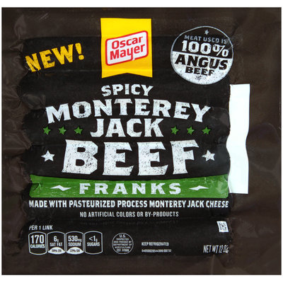Oscar Mayer Spicy Monterey Jack Beef Franks 6 ct Pack