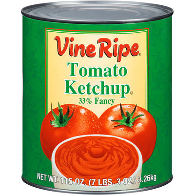 Vine Ripe® 33% Fancy Tomato Ketchup 115 oz. Can