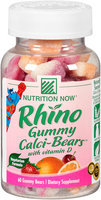 Nutrition Now® Rhino Gummy Calci-Bears™ with Vitamin D 60 ct. Plastic Bottle