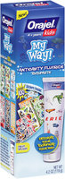 Orajel® Kids My Way!® Fruit Splash Anticavity Fluoride Toothpaste 4.2 oz. Box