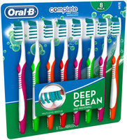 Advantage Oral-B Complete Deep Clean Soft Bristles Toothbrush 8 Count