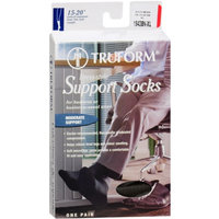 Truform Men's Dress Style Over-the-Calf (15-20 mm) Support Socks XL