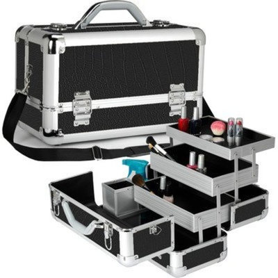 Seya Professional 3-Tier Makeup Case Color: Black