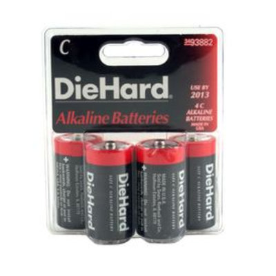 Eveready Battery Company DieHard C Alkaline Batteries, 4pk - EVEREADY BATTERY COMPANY