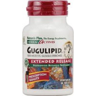 Gugulipid 1000 mg Extended Release Tablets Nature's Plus 30 Sustained Release Ta