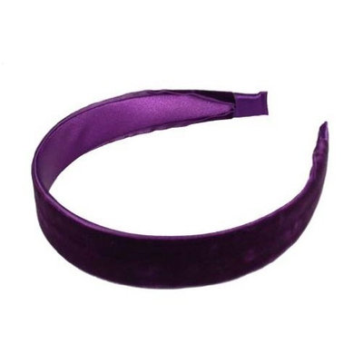 Smoothies Velvet Ribbon Headband-Dark Purple 01397