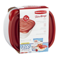 Rubbermaid Take Alongs Deep Squares Containers + Lids 5.2 cups - 4 CT