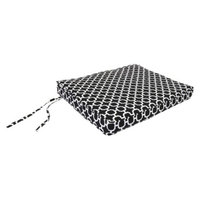 Jordan Outdoor Seat Cushion - Black/White Geometric 20.5