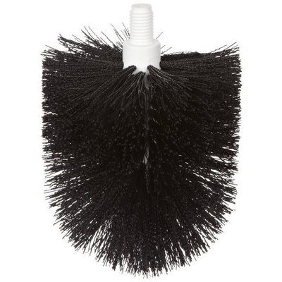 Carlisle 4014800 Flo-Pac Floor Drain Brush, White Plastic Block, Black Polyethylene Bristles, 6