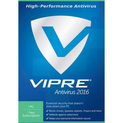 ThreatTrack VAV11Y2016ESD-0000US VIPRE Anti-Virus 2016, 1 PC, 1 Year (Email Delivery)