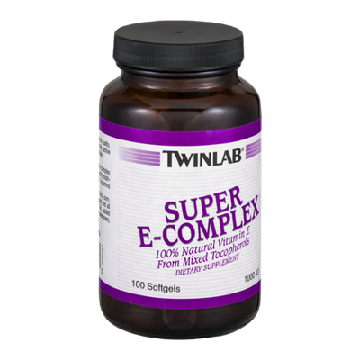 Twinlab Super E-Complex Dietary Supplement Softgels - 100 CT