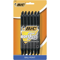 BIC BIC Softee 12ct Black Ballpoint Retractable Pen