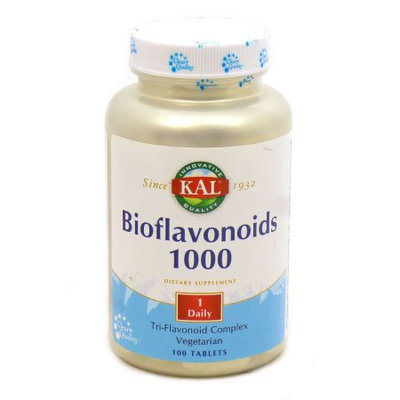 Kal - Bioflavonoids 1000 Tri-Flavonoid Complex 1000 mg. - 100 Tablets