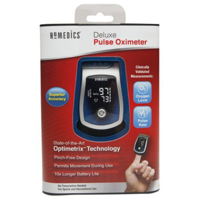 HoMedics Deluxe Pulse Oximeter, 1 ea
