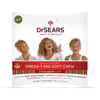 Dr Sears Dr. Sears Go Fish Brainy Kidz Omega-3 DHA Soft Chews, Strawberry, 60-Count Box