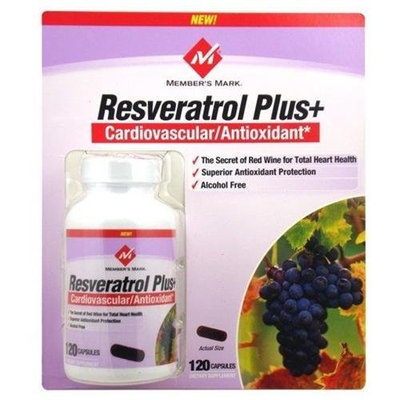 Members Mark Member's Mark Resveratrol Plus+ 120 Capsules
