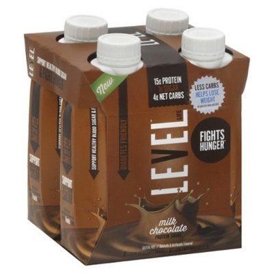 Level Life Chocolate Protein Shakes - 4 Count