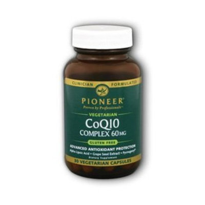 Pioneer Verified Gluten Free CoQ10 Complex, Veg Gluten Free Pioneer (Verified Gluten Free) 30 VCaps