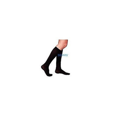 Sigvaris 230 Cotton Series 30-40 mmHg Men's Closed Toe Knee High Sock Size: X-Large Short, Color: Navy 10