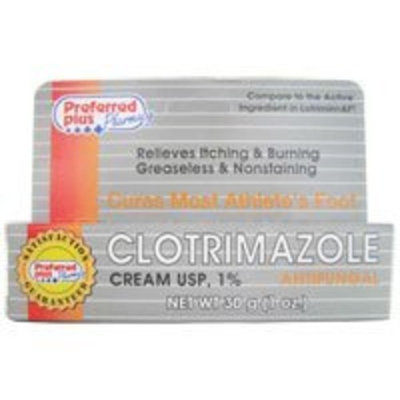 Clotrimazole Antifungal Cream 1% - 1 Oz
