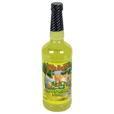 Baja Bob's Loco Lemon Sweet N Sour Mix, Sugar Free, 32-Ounce Bottles (Pack of 3)