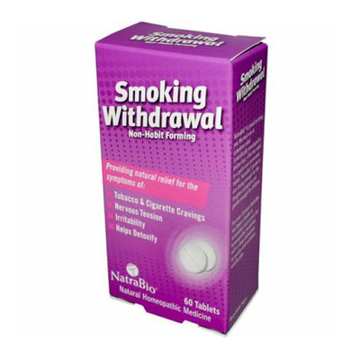 NatraBio Smoking Withdrawl Non-Habit Forming 60 Tablets