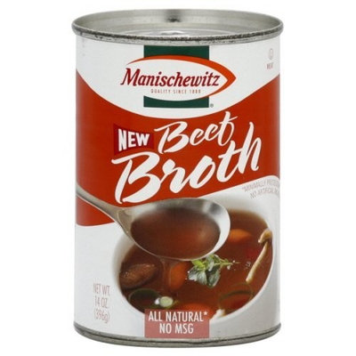 Manischewitz Beef Broth, 14-Ounce Cans (Pack of 12)
