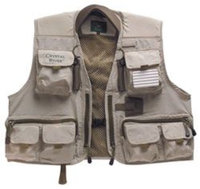 Crystal River Deluxe Fishing Vest (Brown, Large)