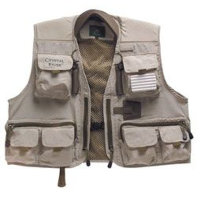 Crystal River Deluxe Fishing Vest (Brown, Large)