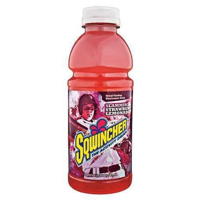 SQWINCHER 030536-SL Sports Drink,20 oz, Strawberry Lmnde, PK24