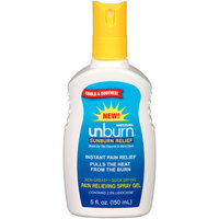 Water Jel Water-Jel Unburn Sunburn Relief Pain Relieving Spray Gel, 5 fl oz
