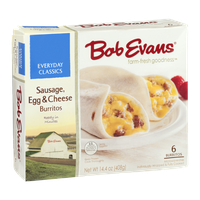 Bob Evans Everyday Classics Burritos Sausage, Egg & Cheese - 6 CT