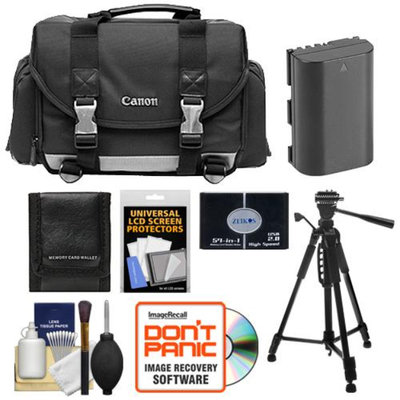 Canon 200DG Digital SLR Camera Case Gadget Bag + LP-E6 Battery + Tripod + Accessory Kit for EOS 6D, 7D, 60D, 5D Mark II, III