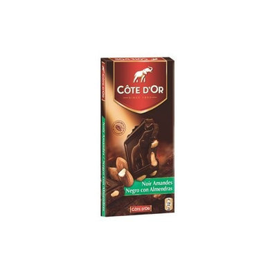 Cote D'Or Dark Chocolate w/Almonds 200 g.