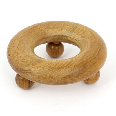 Body Arm Hand Leg Stress Release Handmade Circle Shape Wooden Massager