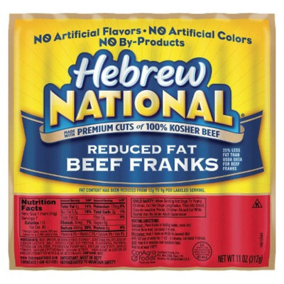 Hebrew National Kosher Reduced Fat Beef Franks 11 oz