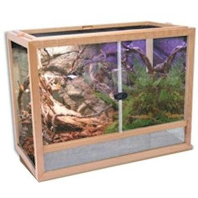 Excalibur_PetProducts Penn Plax Natural Wood Habitat 24X12X18